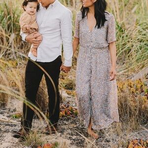 H&M Floral V-Neck Maxi Dress